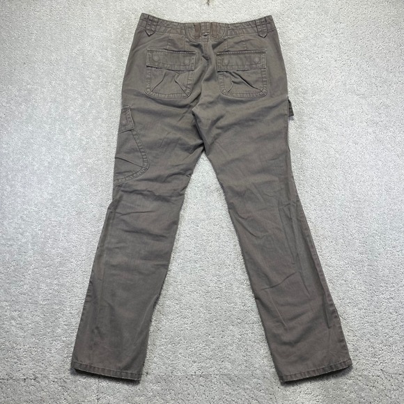 Eddie Bauer Cargo Pants Womens Size 8 Brown Cotton Utility Outdoor Low Rise - Picture 7 of 14